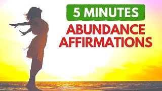 5 Minute Morning Affirmations for Abundance | Start Your Day with Wealth