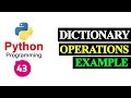 Python Programming Tutorial - Dictionary Operations
