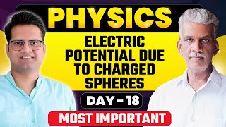 Electric Potential Due To Charged Spheres!Day-18!Be DKDian