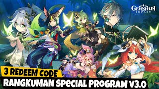 Buruan 3 Redeem Code - Epic Asli Rangkuman Special Program v3.0 Genshin Impact