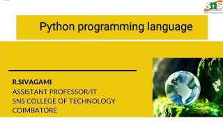 Case study -Conditional Statements|Python programming language|SNS INSTITUTIONS