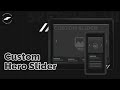 Custom Hero Slider - Webflow Cloneable - SketchzLab