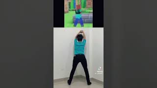 STEVE BAILANDO LA CANCION #minecraft #xd