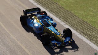 Lap round Hockenheim in the AMAZING Renault R25