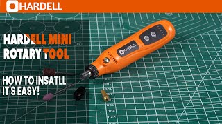 How to install a mini rotary tool?#hardell #rotary #diy #diycrafts