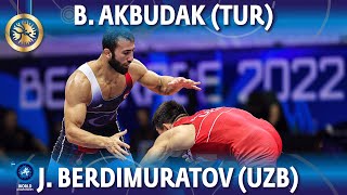 Burhan Akbudak (TUR) vs Jalgasbay Berdimuratov (UZB) - Final // World Championships 2022 // 82kg