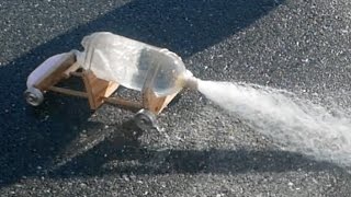 Soda Bottle Rocket Car-Physics of Toys // Homemade Science with Bruce Yeany