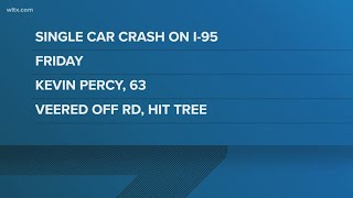 Coroner identifies man killed in crash on I-95