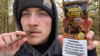 Smoking a CHOCOLATE Dutch Masters Cigarillo - Review