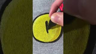 Drawing, But It's On My New Shirt Using Posca Markers! (#Shorts)