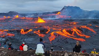 LAVA IS BURSTING FROM 5 VENTS! UNCUT 17 min DRONE FLIGHT OVER THE VOLCANO AREA!