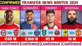 🚨ALL CONFIRMED AND RUMOURS  WINTER TRANSFER NEWS,DONE DEALS✔,TONEY TO ARSENAL,BENZEMA TO MAN UTD