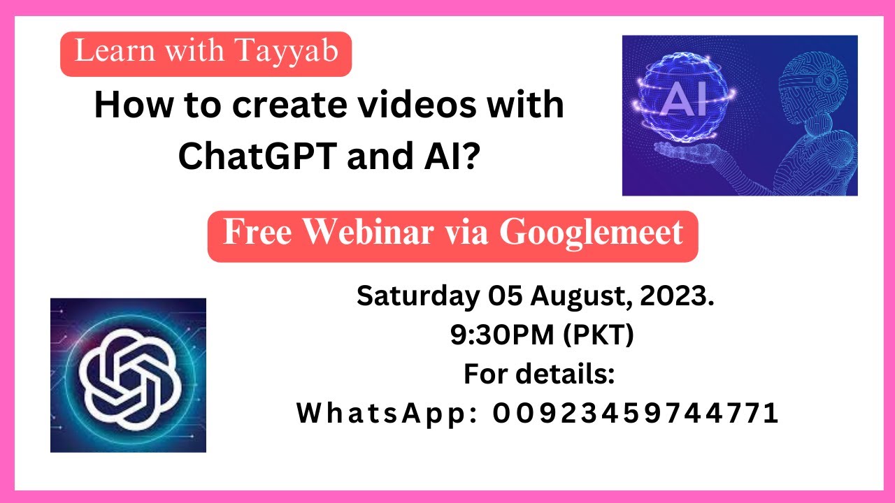 How To Create Videos By Using Chatgpt And Ai Youtube