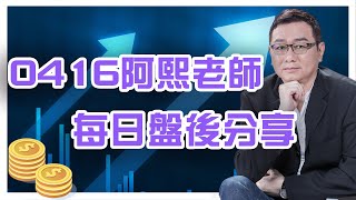 0416金融怪傑   阿熙老師每日盤後分享