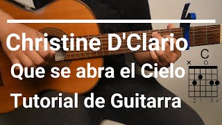 Christine D'Clario | Que se abra el Cielo | Feat. Marcos Brunet | TUTORIAL GUITARRA FÁCIL