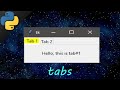 Python tkinter how to add window tabs 📑