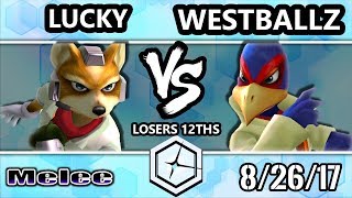 Shine 2017 SSBM - Lucky (Fox) vs G2 | Westballz (Falco) - Smash Melee L12