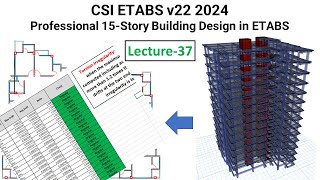 38. CSI ETABS v22 2024: Check Model In Etabs - Building Torsional Irregularity check in etabs