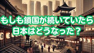 もしも江戸時代の鎖国が続いていたら、日本はどんな国になっていたか？