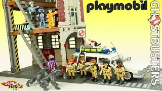 Histoire de Playmobil Ghostbusters Panique au Quartier Général 9219 SOS Fantomes Jouet Toy Review