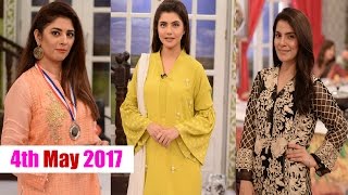 Tehreem Zuberi and Kiran Khan In Good Morning Pakistan 4th April 2017 | Nida Yasir Morning Show