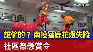 誰偷的？ 南投猛鹿花燈失蹤 社區祭懸賞令