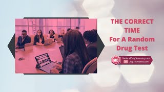 When should employers perform a random drug test?