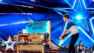 Magic Dan Rhodes saws Amanda Holden in half!  | Auditions | BGT 2019