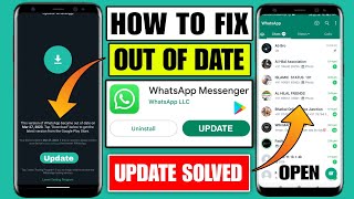 How To Fix Whatsapp Out Of Date Error | This Version Of Whatsapp Became Out Of Date 2023