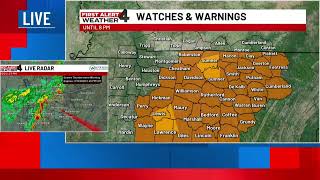 LIVE: Tracking severe weather moving through Middle TN