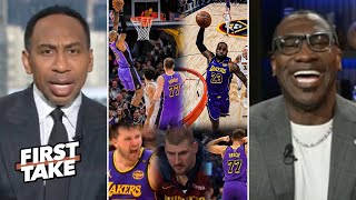 FIRST TAKE | Lakers show champion DNA with Luka Doncic - Stephen A. \u0026 Shannon on LeBron beat Nuggets