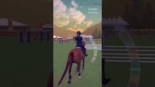 Rosie jumping 1.10m!! #equestrianthegame #ETG #horse_gamerto6k #channelpages #shortsfeed #blowup