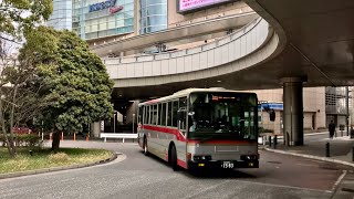 （前面展望）東急バス「直行　新横浜駅行き（第三京浜経由）」