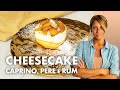 Cheesecake al caprino con pere caramellate al rum *MARISA*