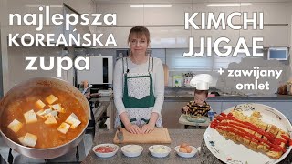 Przepis na ZUPĘ Z KIMCHI - najlepsza koreańska zupa KIMCHI JJIGAE i zawijany omlet Gyeran-mari