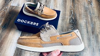 DOCKERS BEACON BOAT SHOES TAN/TAUPE