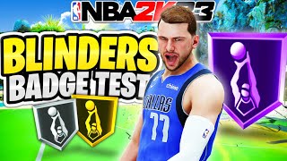 NBA 2K23 Blinders Shooting Badge : How to Green More Shots Contested !