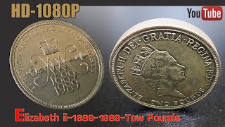 Queen Elizabeth ii-1689-1989-Two Pounds HD1080P