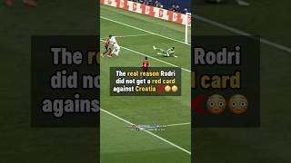 WHY Rodri didn't get a RED CARD 😳 #football