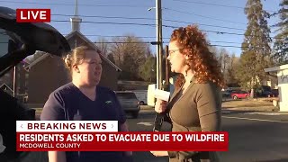 McDowell Co. residents respond to evacuation due to wildfire