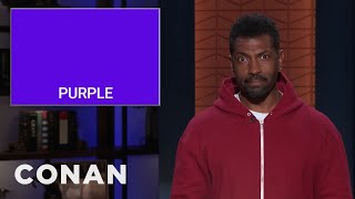 Deon Cole On Safe Colors To Paint Your Face This Halloween | CONAN on TBS