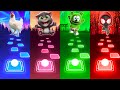 Chicken Song vs Talking Tom vs Gummy Bear vs Spiderman -Tiles Hop EDM Rush