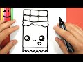 HOW TO DRAW A KAWAII CHOCOLATE BAR