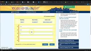 Vocabulary Spelling City Website