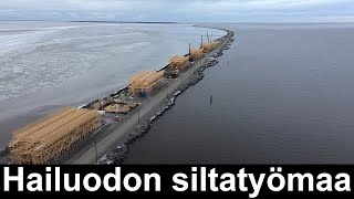 Hailuodon siltatyömaa 30.11.2024