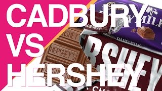 Cadbury chocolate vs Hershey! taste test - Family Vlog - New York