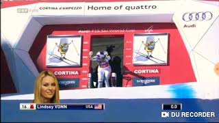 Lindsey Vonn wins Downhil (Cortina d'Ampezzo 2016)