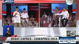 [Debat Capres-Cawapres 2014] Pangan, Energi, dan Lingkungan (4)