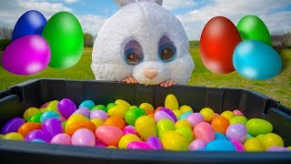 Catching the Easter Bunny for Kids Toys | Surprise Eggs Treasure | Kinder Playtime It's a Toy Party!