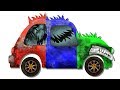 Scary Car | Learn Colors | Halloween Cars and Truck | Educational Video